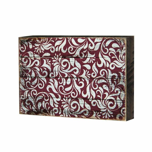 Clean Choice Decorative Patterned Rustic Wooden Block Design Graphic Art CL2976050